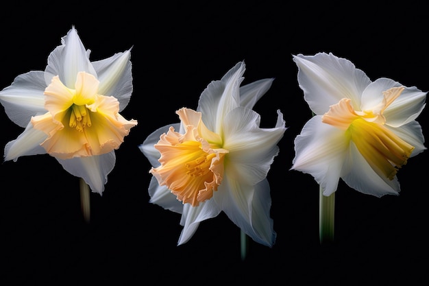 Time lapse Macro series of Daffodil bloom