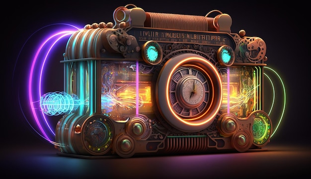 Time Machine ai generator art image