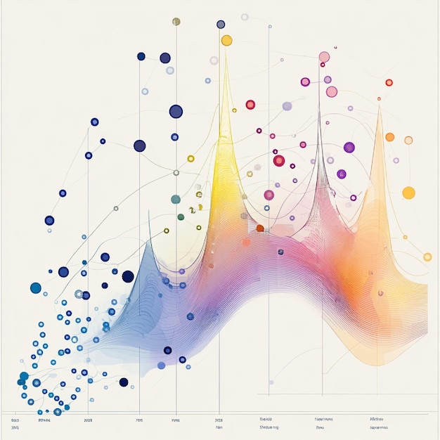 Photo a time series forecasting model diagram showing predicted trends over time