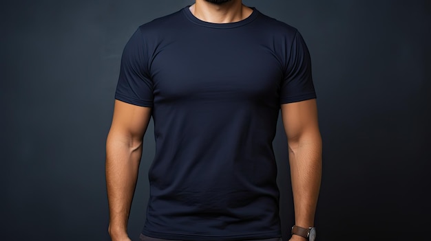 timeless blank navy blue tshirt