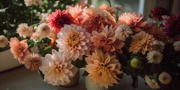 Timeless Blooming Flowers close up