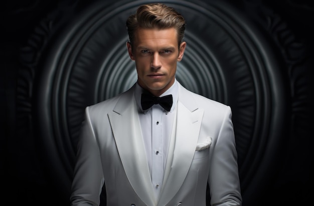 Timeless elegance men in tuxedos showcase refined style sophistication and classic charm embodying the epitome of formal fashion for special events celebrations and blacktie occasions