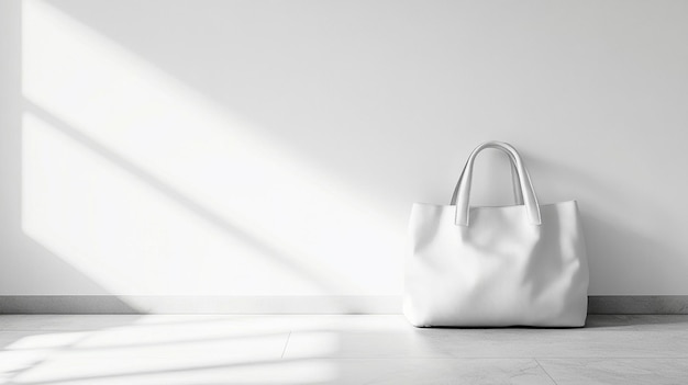 A Timeless White Leather Handbag