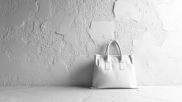 Photo a timeless white leather handbag