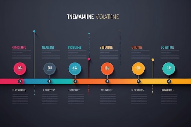 Photo timeline creator infographic template 5 step timeline journey calendar