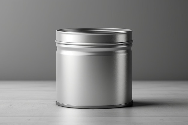 A tin can with the lid open