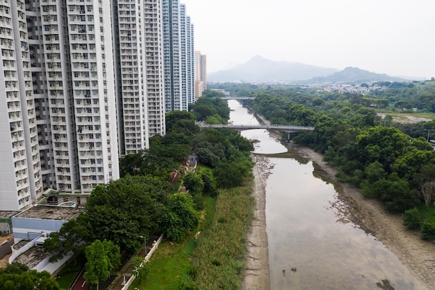 Tin Shui Wai, Hong Kong 08 September 2018:-Hong Kong residential district