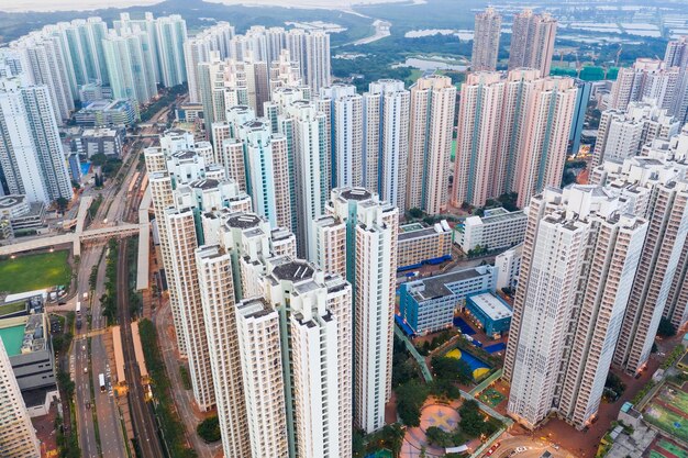 Tin Shui Wai, Hong Kong 08 September 2018:- Hong Kong residential district