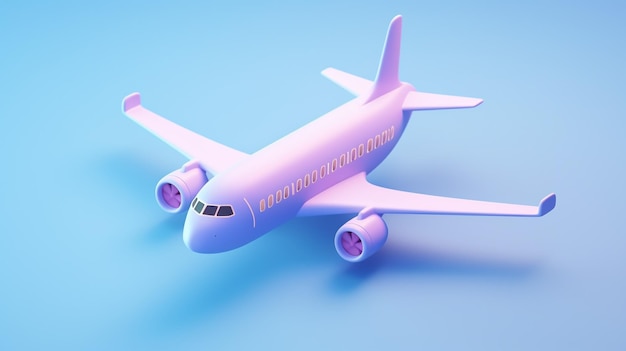 a tiny and adorable 3D plane model that captures the essence of aviation in miniature form This intricately designed and expertly crafted model showcases the marvel of engineering and creativity