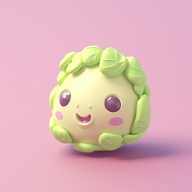 Tiny Cute Isometric Cabbage