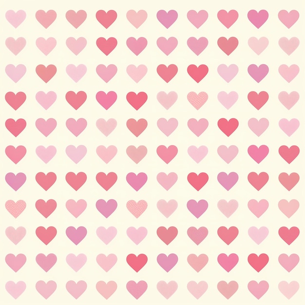 Tiny ditsy Heart pattern wallpaper pastel pink colors