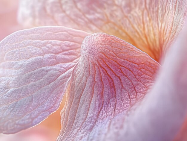 Photo tiny flower petal revealing intricate natural textures