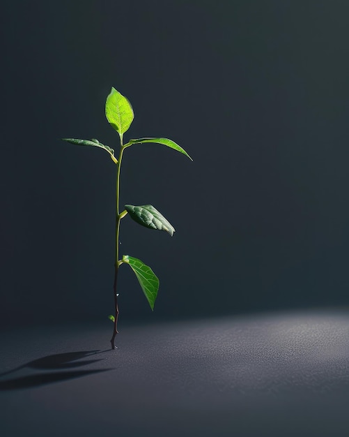 Photo tiny plant natures delicate beauty