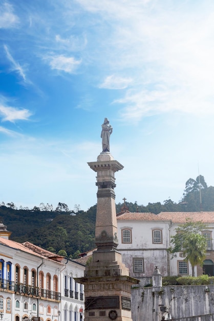 Tiradentes Statue in Tiradentes Square - Ouro Preto, Minas Gerais, Brazil