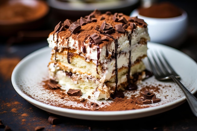 Tiramisu on a Plate