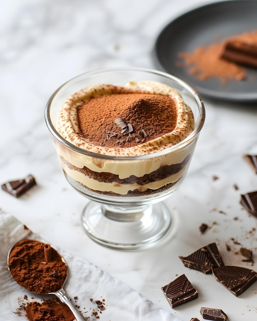 Photo tiramisu temptations a visual journey through layers of creamy mascarpone rich coffee and decaden