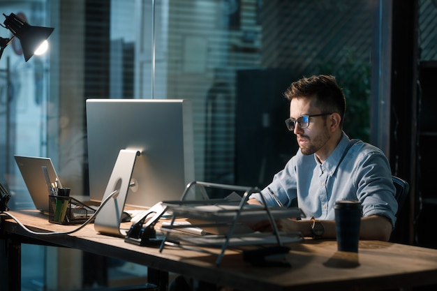 Tired employee having overwork time