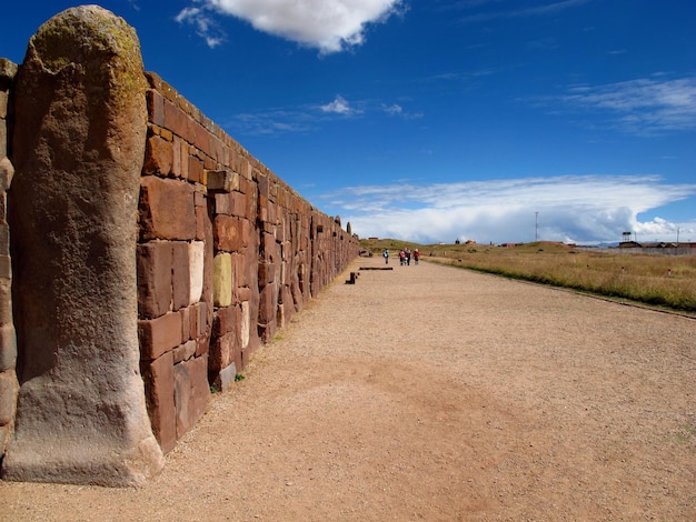 Tiwanaku ruins in Bolivia South America