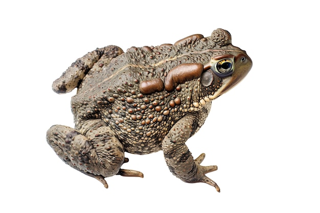 Toad on isolated background