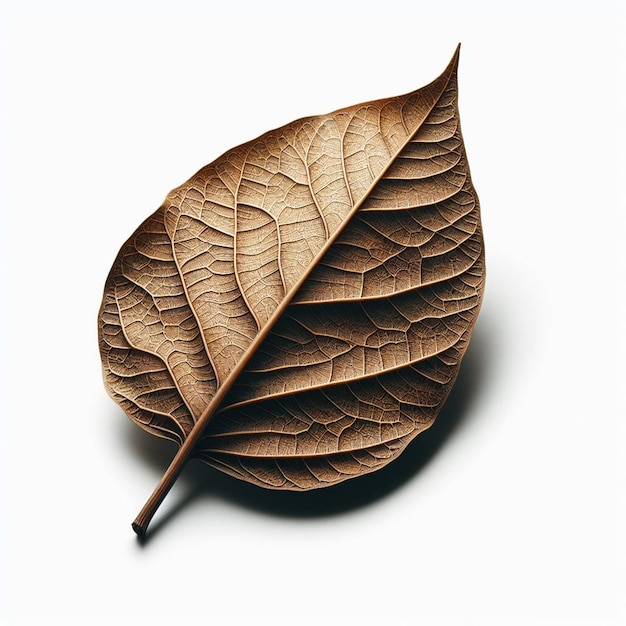 tobacco leaf on a white background