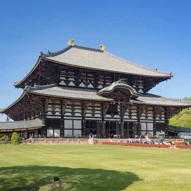 Todai-ji temple landscape in Nara, Japan.