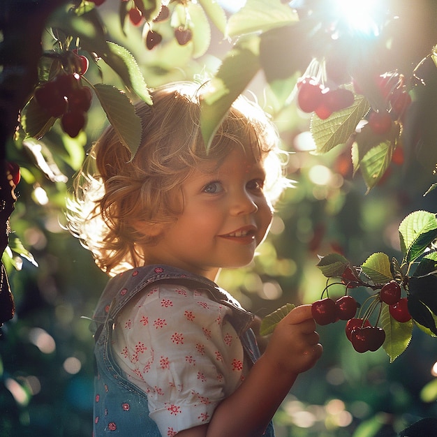 Photo a toddler with a joyful smile eagerly eating cheese