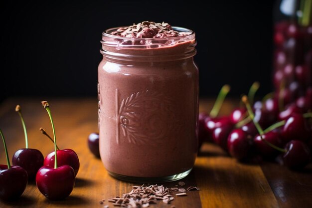 Tofu and Cherry Chocolate Smoothie