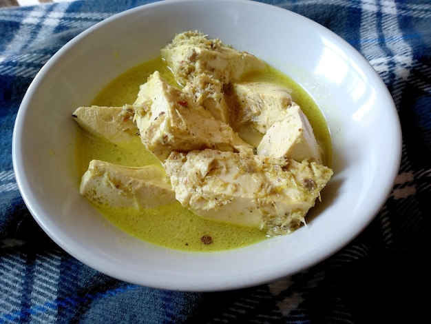 Tofu Soup on a bowl Indonesian culinary food