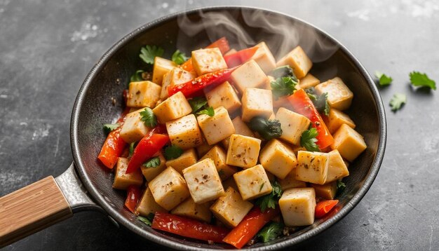 Photo tofu stir fry photo with hd quality