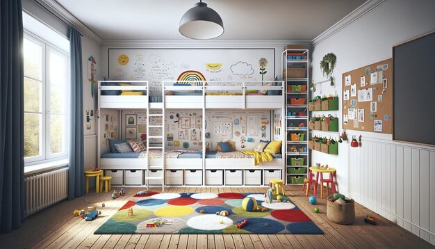 Together in Creativity A Shared Childrens Room