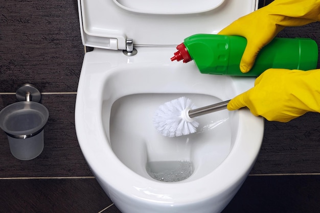 Toilet cleaning and disinfection Daily housework