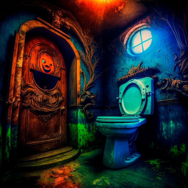 Toilet in fantasy and horro