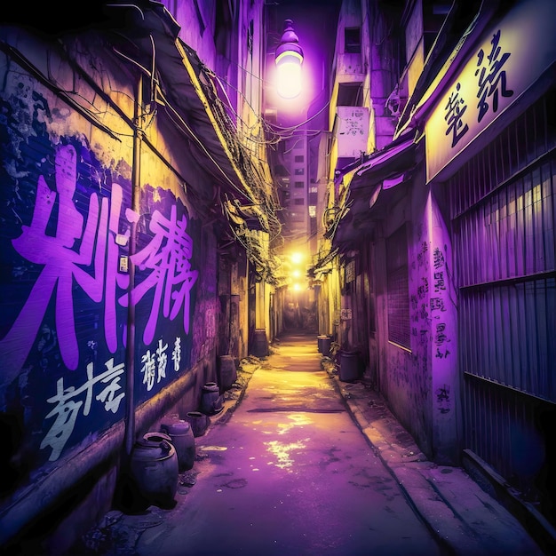 Tokyo City by Night Anime and Manga drawing illustration city views purple neon