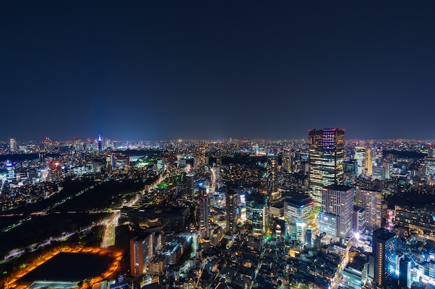 Tokyo city at twilight, Japan