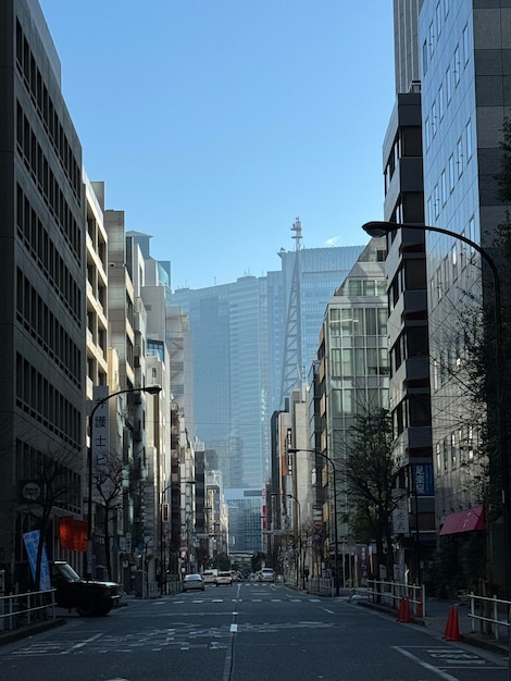 Tokyo Nishi Shinbashi city landscape