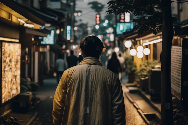 Tokyo Street Vibes Realistic Landscape with Happy People and a Positive Ambiance