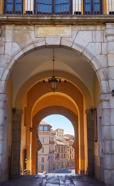 Toledo facades in Castile La Mancha Spain