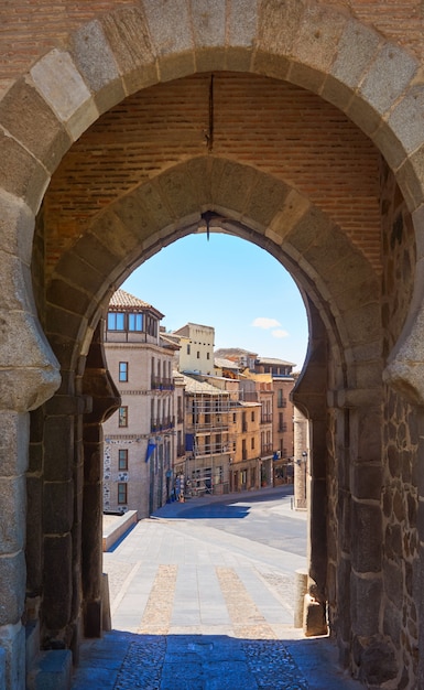 Toledo Puerta del Sol door in Spain