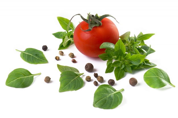 Tomato, Basil and black pepper