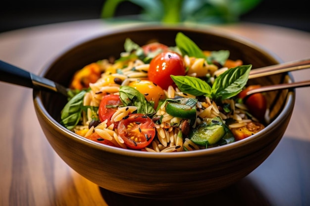 Tomato Basil Garlic Butter Spinach Orzo