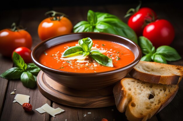 Tomato Basil Soup Italian Recipe Italian Food and Cuisine