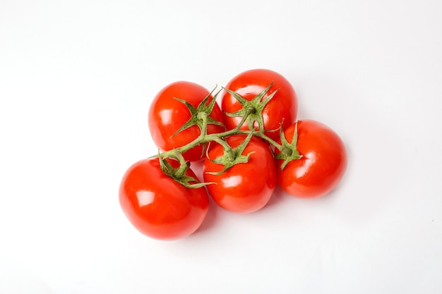 Tomato branch isolated on a white 