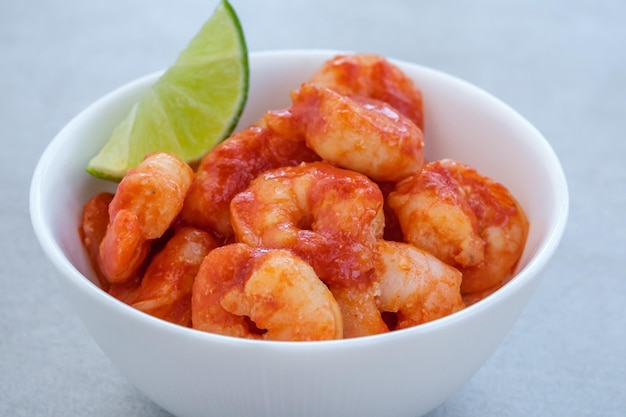 Tomato garlic shrimp