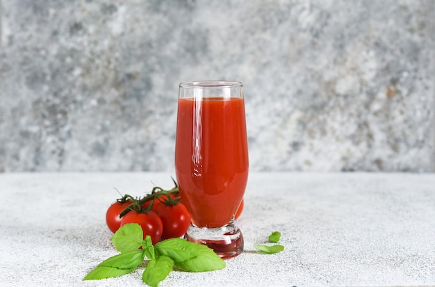 Tomato juice with salt and spices.