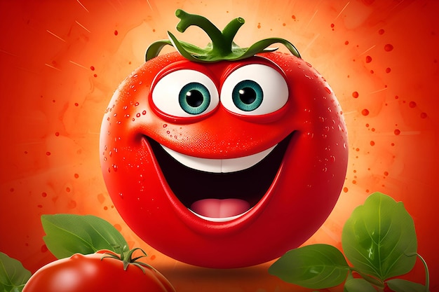 Tomato on a red background la tomatina 1