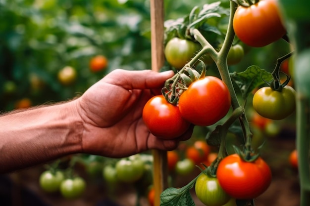 Tomato season harvest generative ai