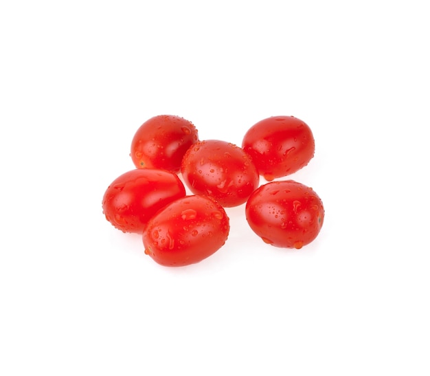 Tomato with drops isolated