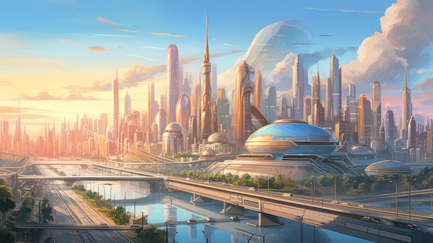 Tomorrow's World Exploring a Futuristic Cityscape