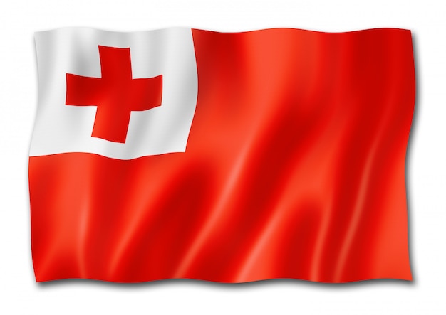 Tonga flag isolated