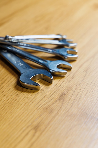 Tools for the master builder A set of metal keys of different diameters